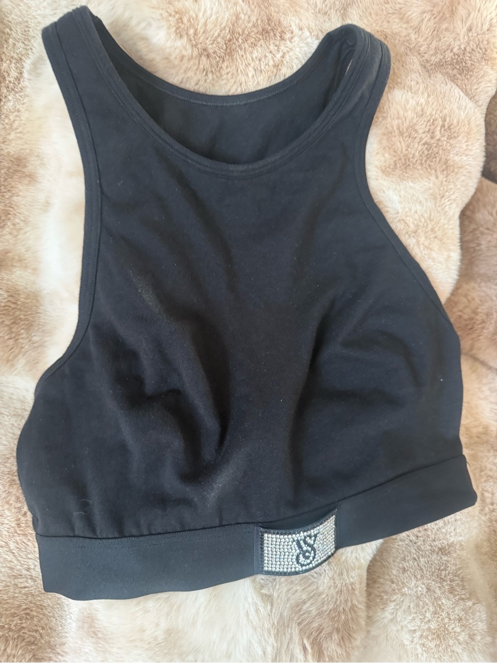 Victorias Secret Sports Bra with Rhinestone Logo